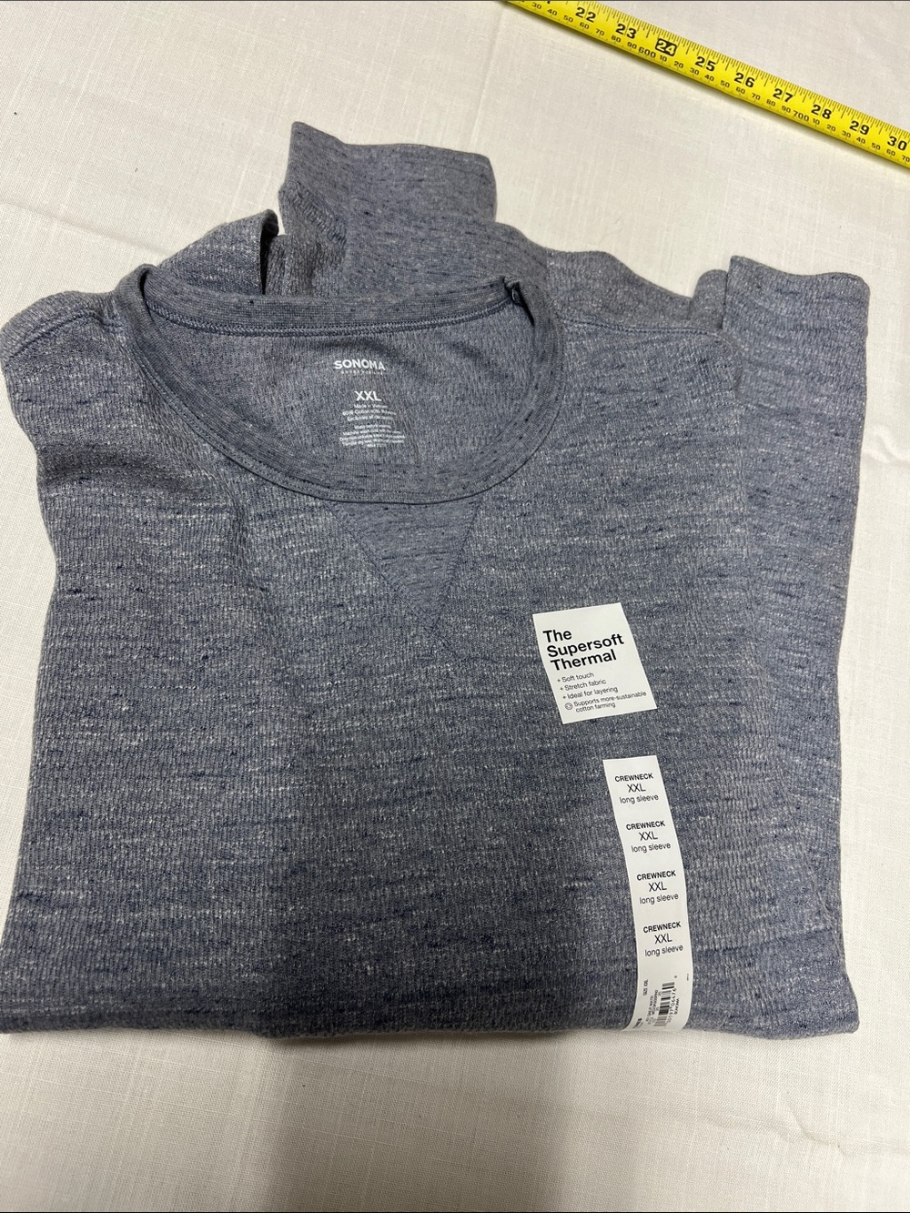 Sonoma Men's Supersoft Crewneck Sweater - Heather Charcoal